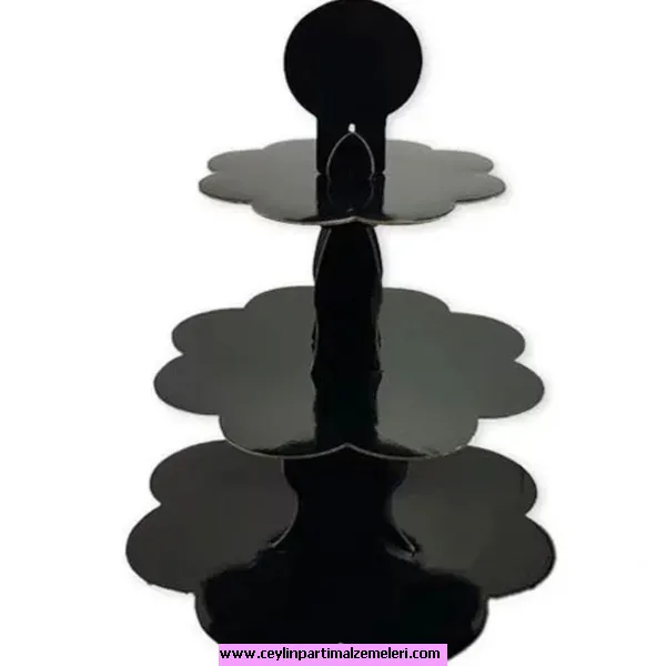 Siyah Cupcake Standı